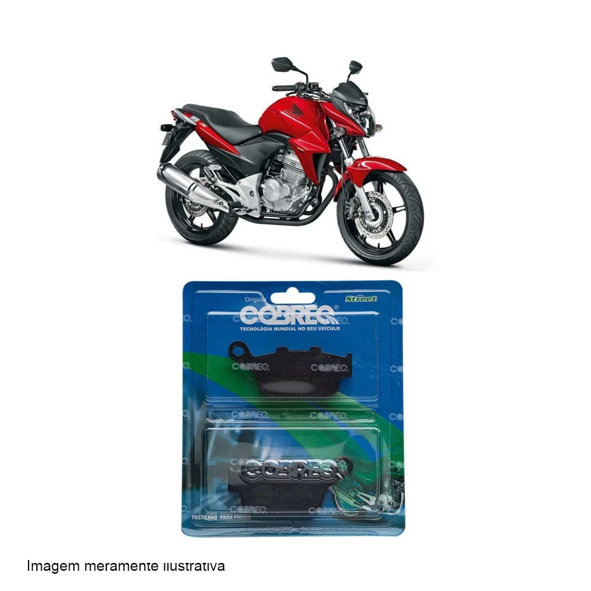 Pastilha de Freio Moto Honda CB 300/CBR 250R/X-ADV Cobreq - N 1617