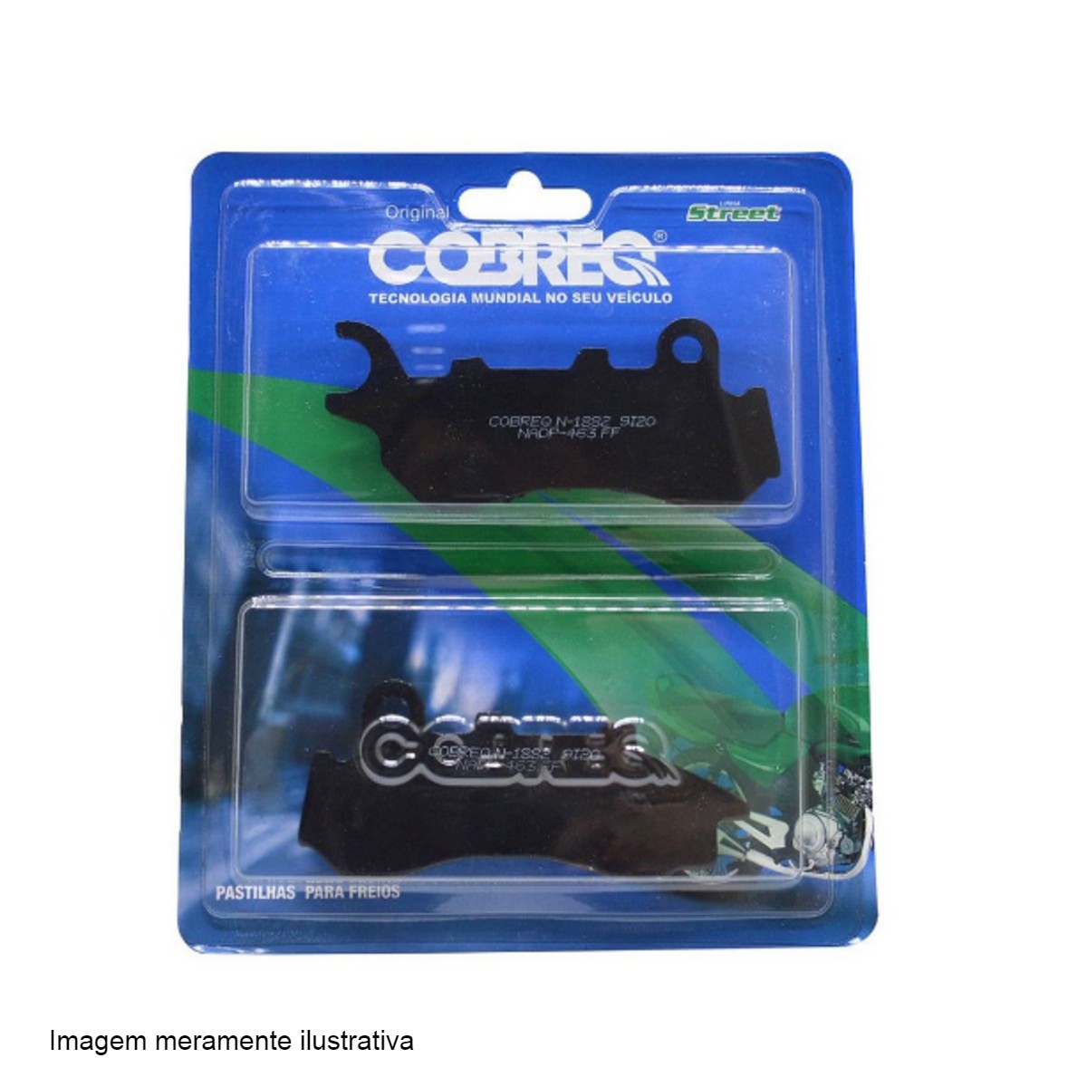 Pastilha de Freio Moto Honda CG Titan 160/ Cargo 160/ Fan 160 / 2018 em diante Cobreq - N1882