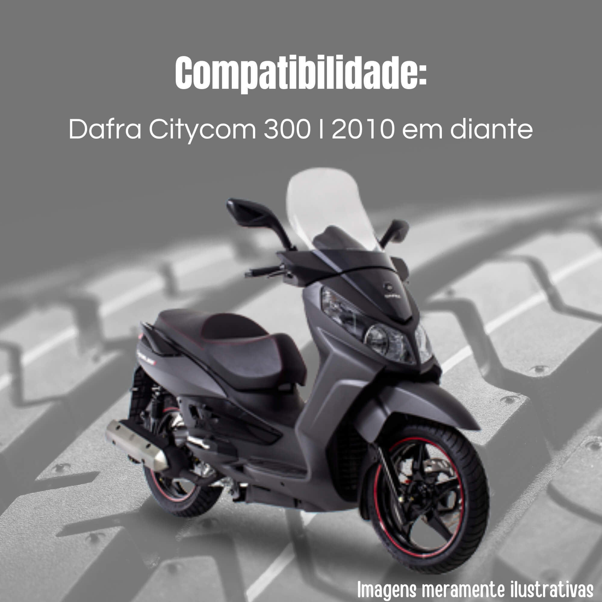 Pastilhas de Freio Moto Dafra Citycom 300 a partir de 2010 Dianteira / Traseira Cobreq - N1800