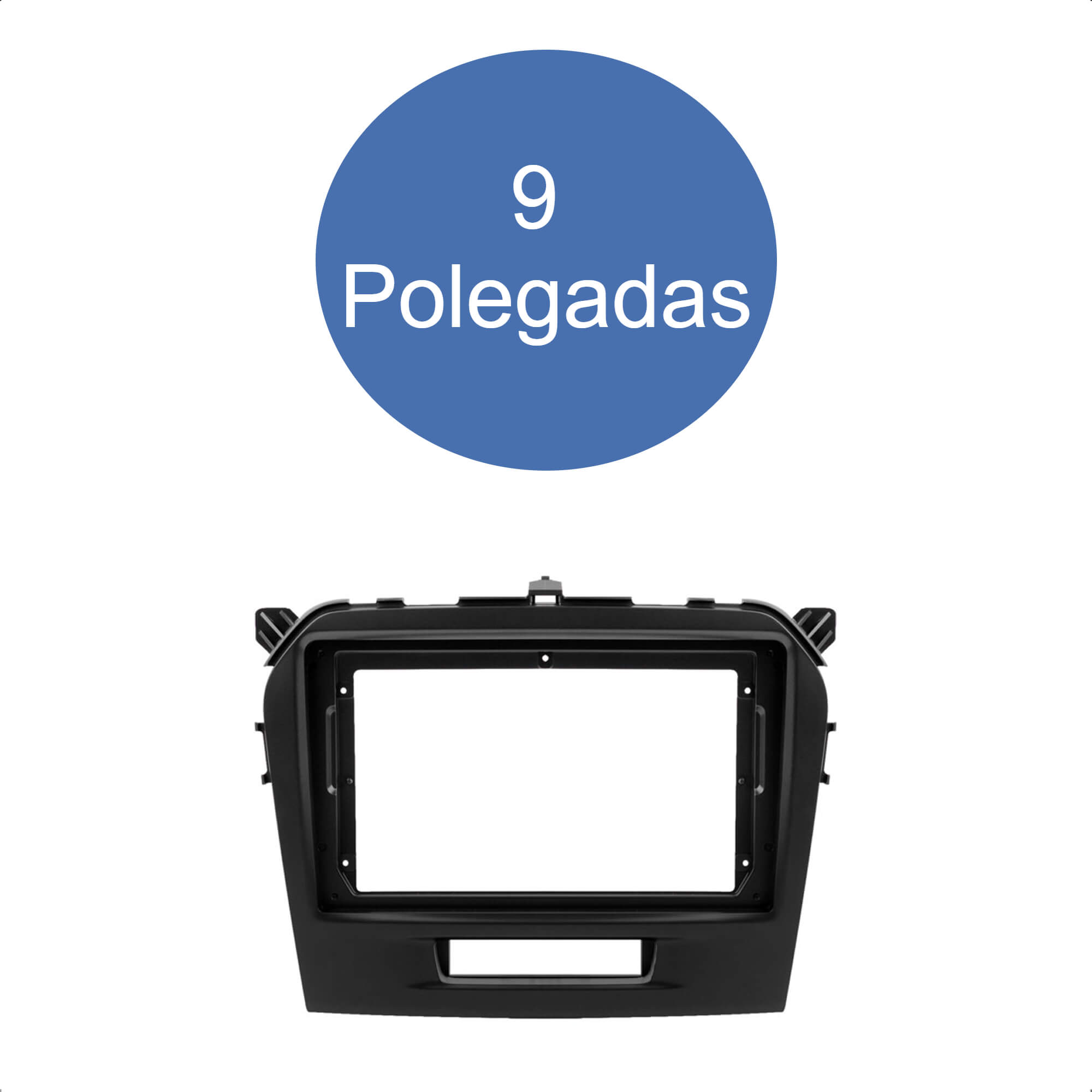 Moldura 9 Polegadas Preto Gran Vitara 2016-2021 Expex - EPX9SU008