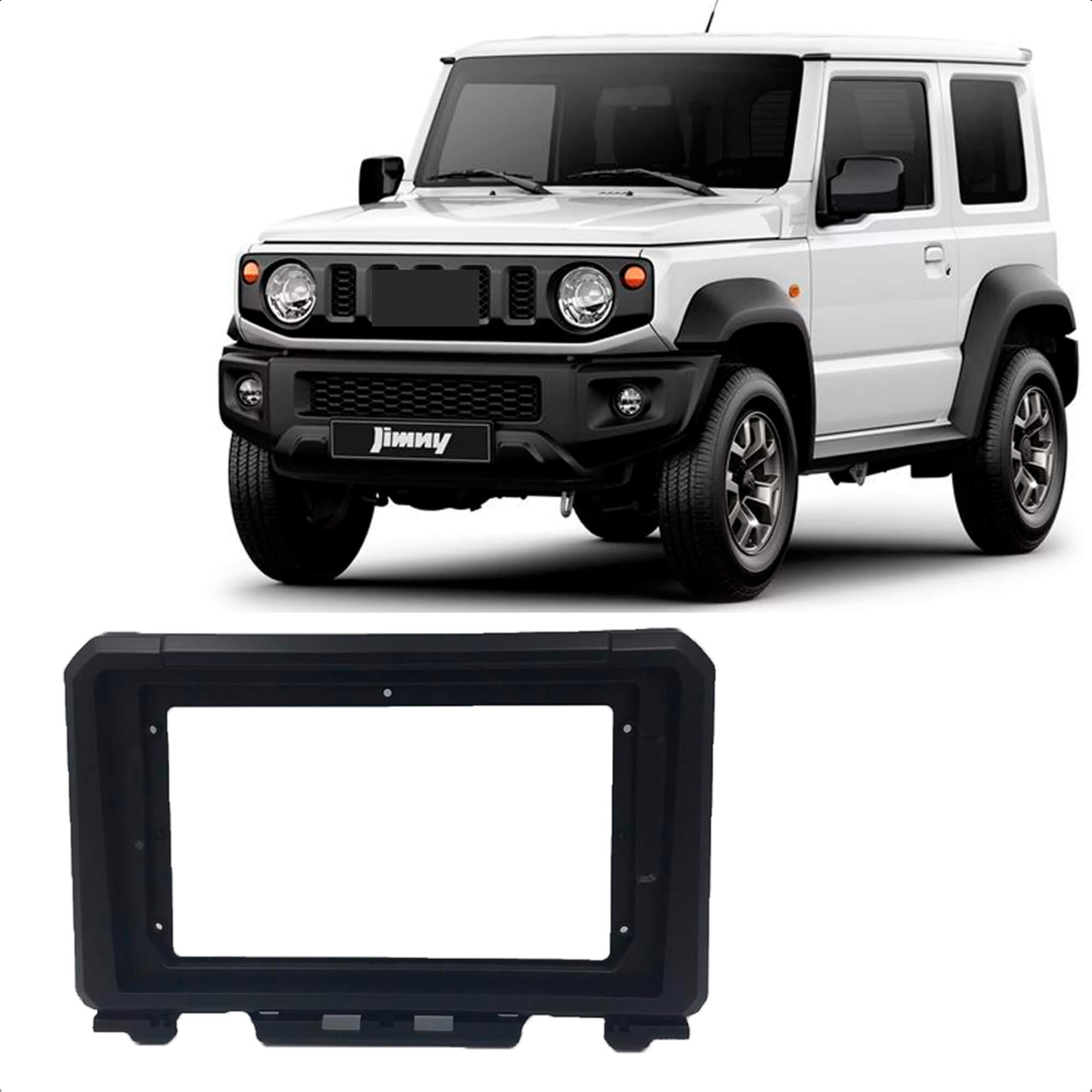 Moldura 9 Polegadas Preto Jimny 2019/2020/2021 Expex - EPX9SU001
