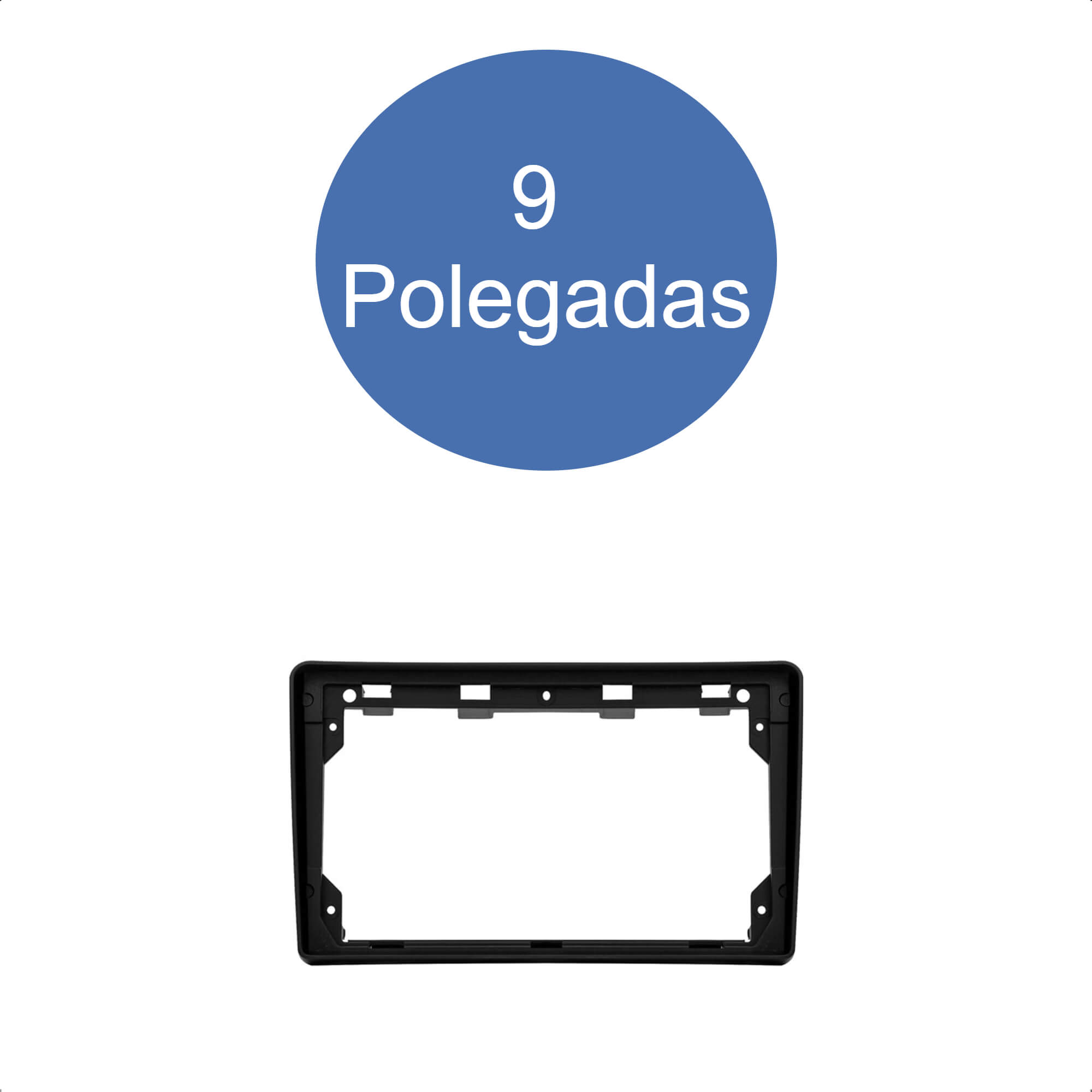 Moldura 9 Polegadas Preto 307 2002-2012 Expex - EPX9PG001