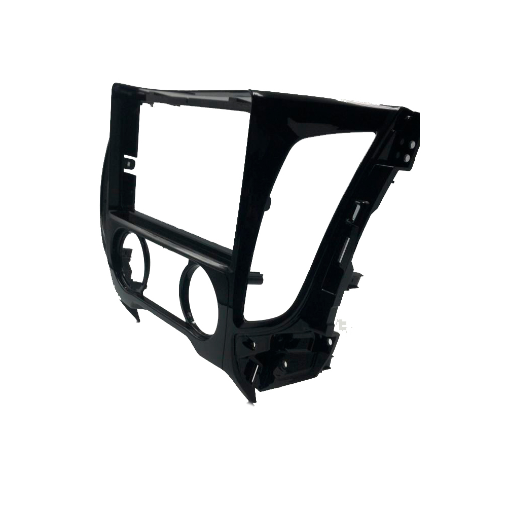 Moldura Mitsubishi L200 Triton Ar Analógico 2017 em diante 2Din 9" Black Piano Expex - EPX9MT006
