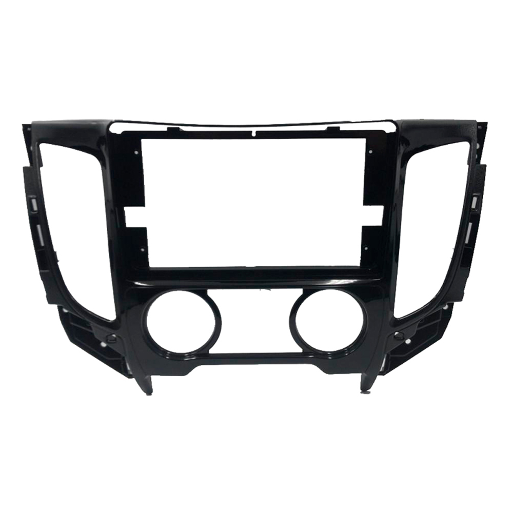 Moldura Mitsubishi L200 Triton Ar Analógico 2017 em diante 2Din 9" Black Piano Expex - EPX9MT006