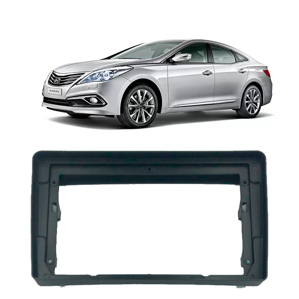 Moldura Hyundai Azera 2008 em diante 2Din 9" Preto Expex - EPX9HY008