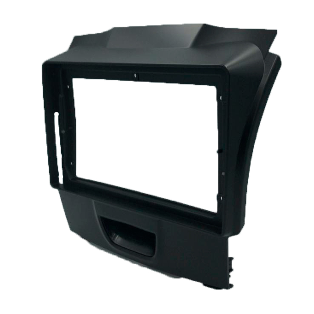 Moldura Chevrolet S10 2012 até 2015 2Din 9" Preta Expex - EPX9GM012