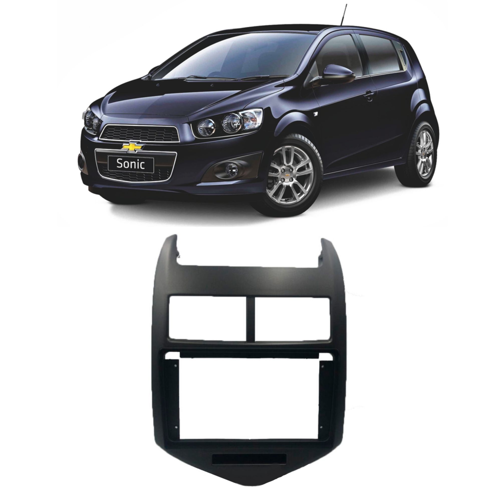 Moldura 9 Polegadas Chevrolet Sonic 2011 em diante Expex EPX9GM005