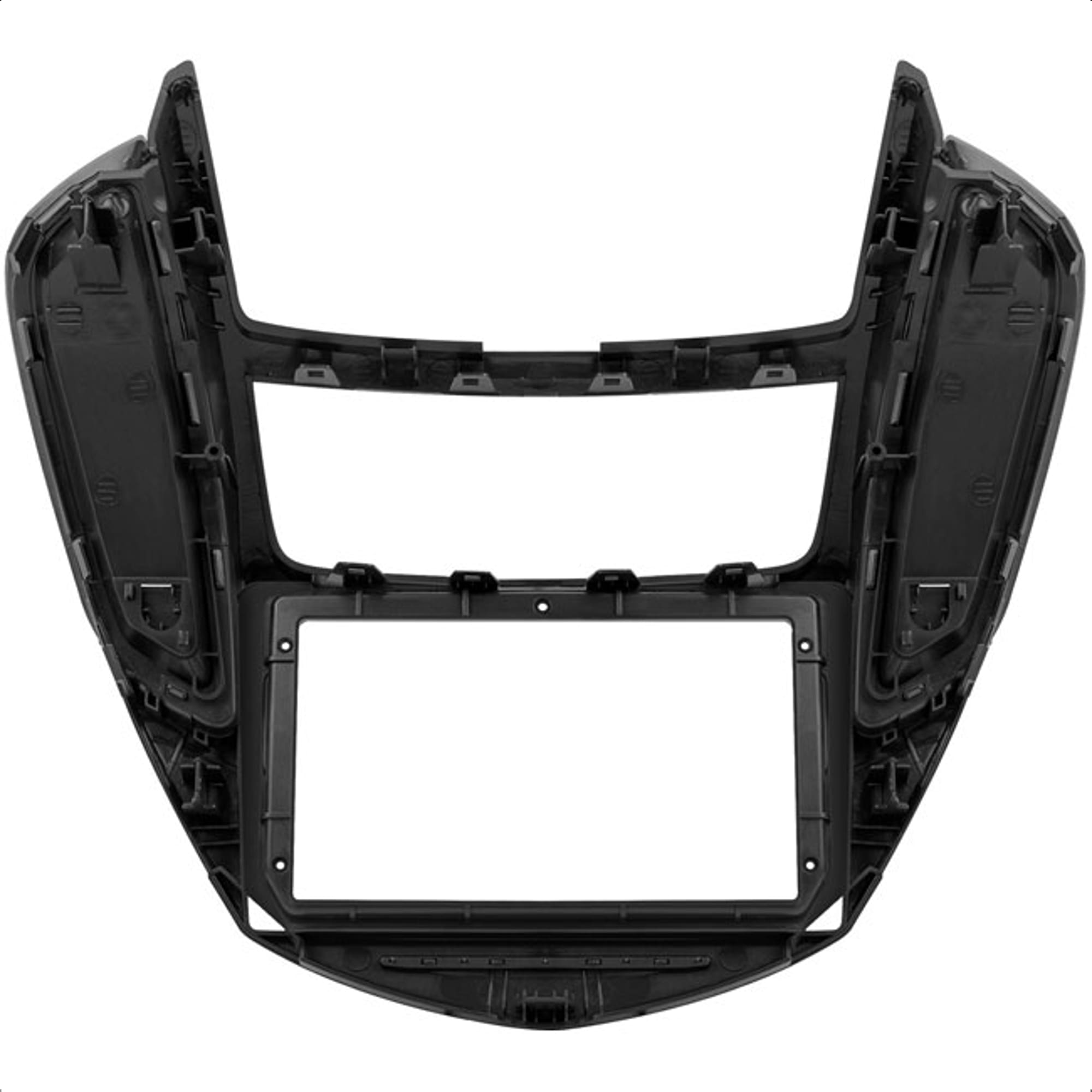 Moldura 9 Polegadas Preto E Prata Tracker 2014/2015/2016 Expex - EPX9GM003