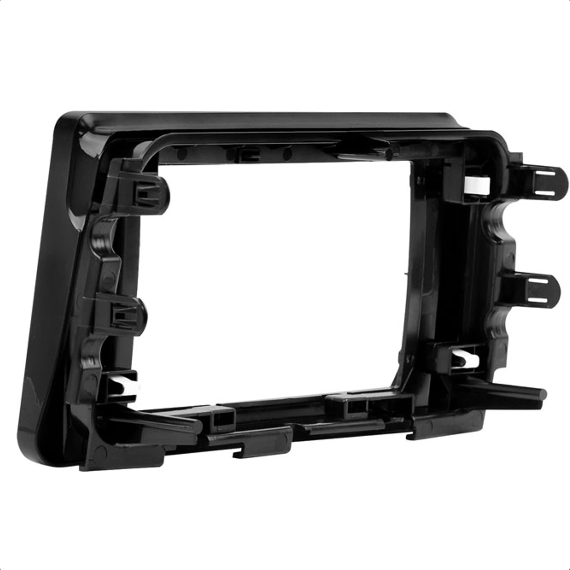 Moldura 10 Polegadas Black Piano Com Suporte De Fixação Kicks 2016-2021 Expex - EPX10NS003