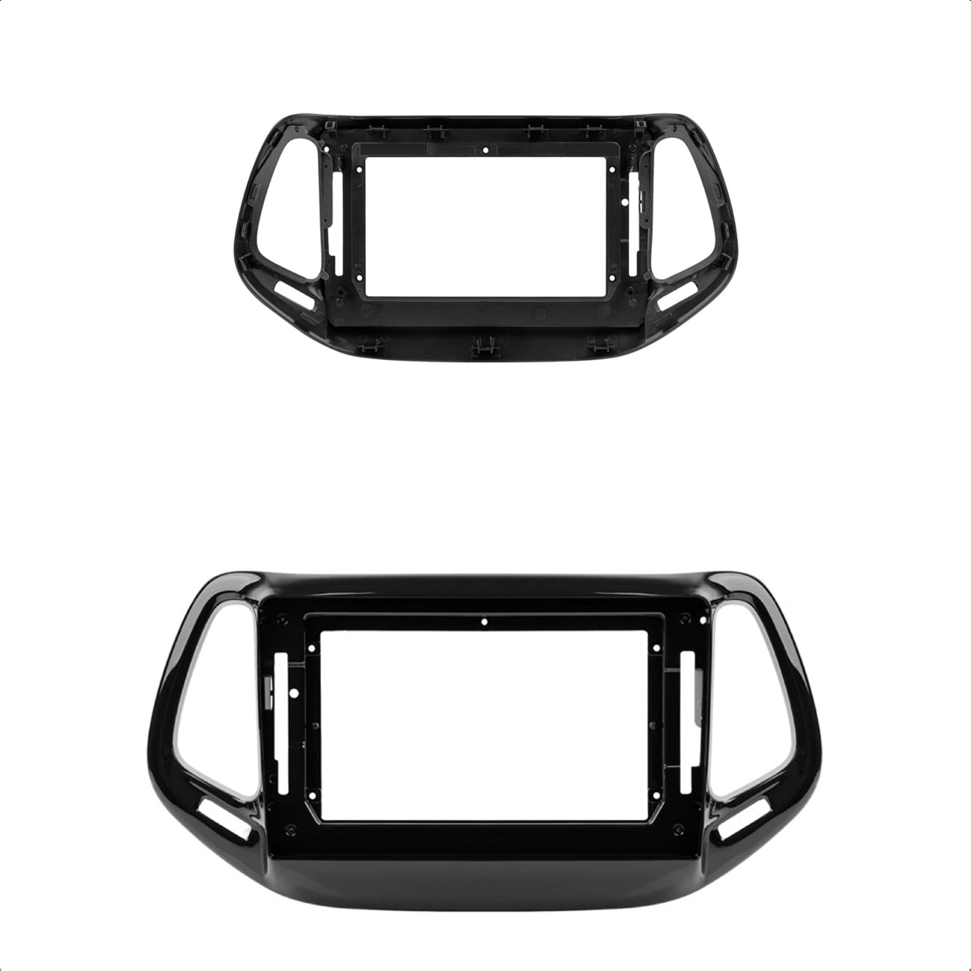 Moldura 10 Polegadas Black Piano Jeep Compass 2016/2017/2018/2019/2020 Expex - EPX10JP002
