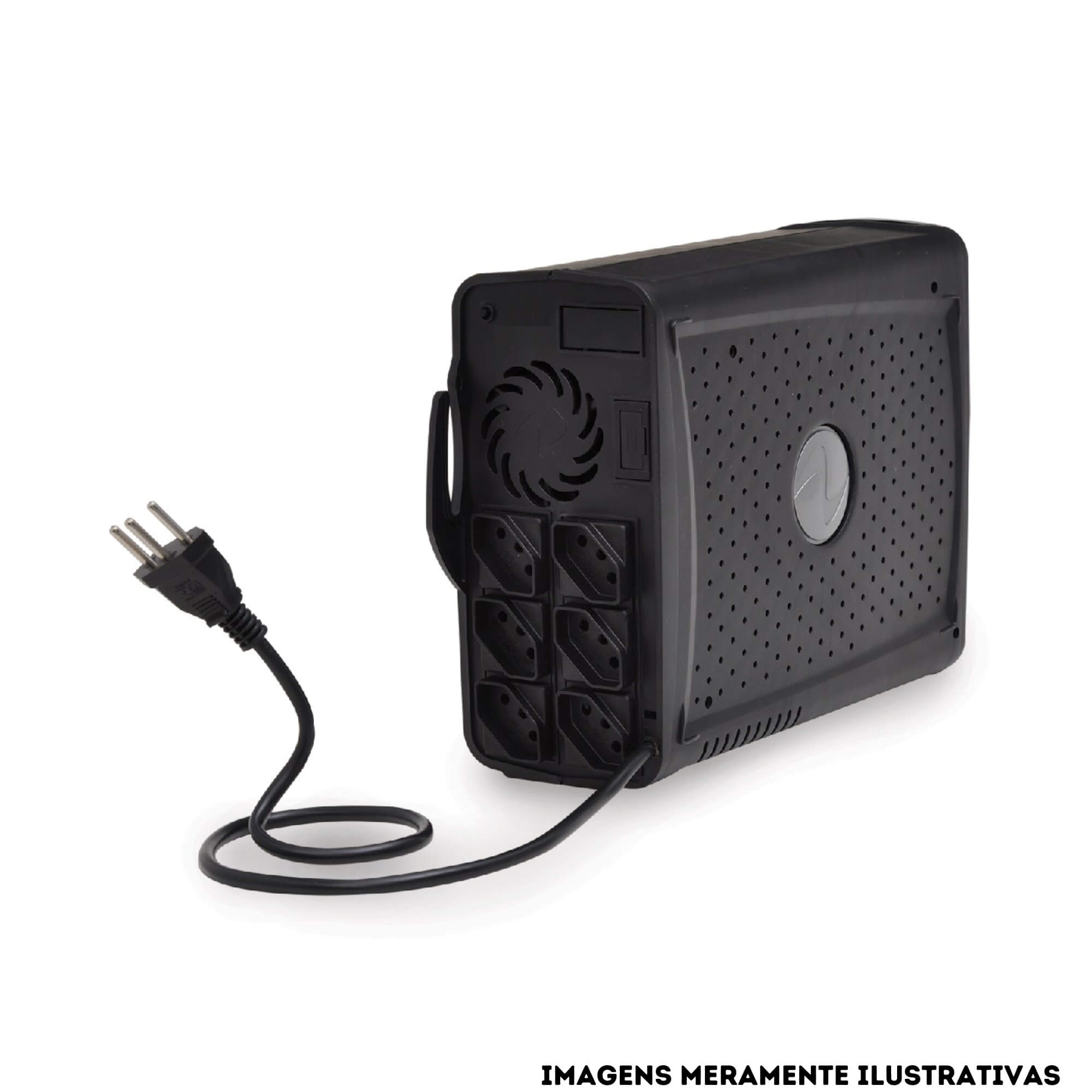 Nobreak Ragtech 500VA Save STD 20NSV4118 NSV Preto Trivolt 6 Tomadas