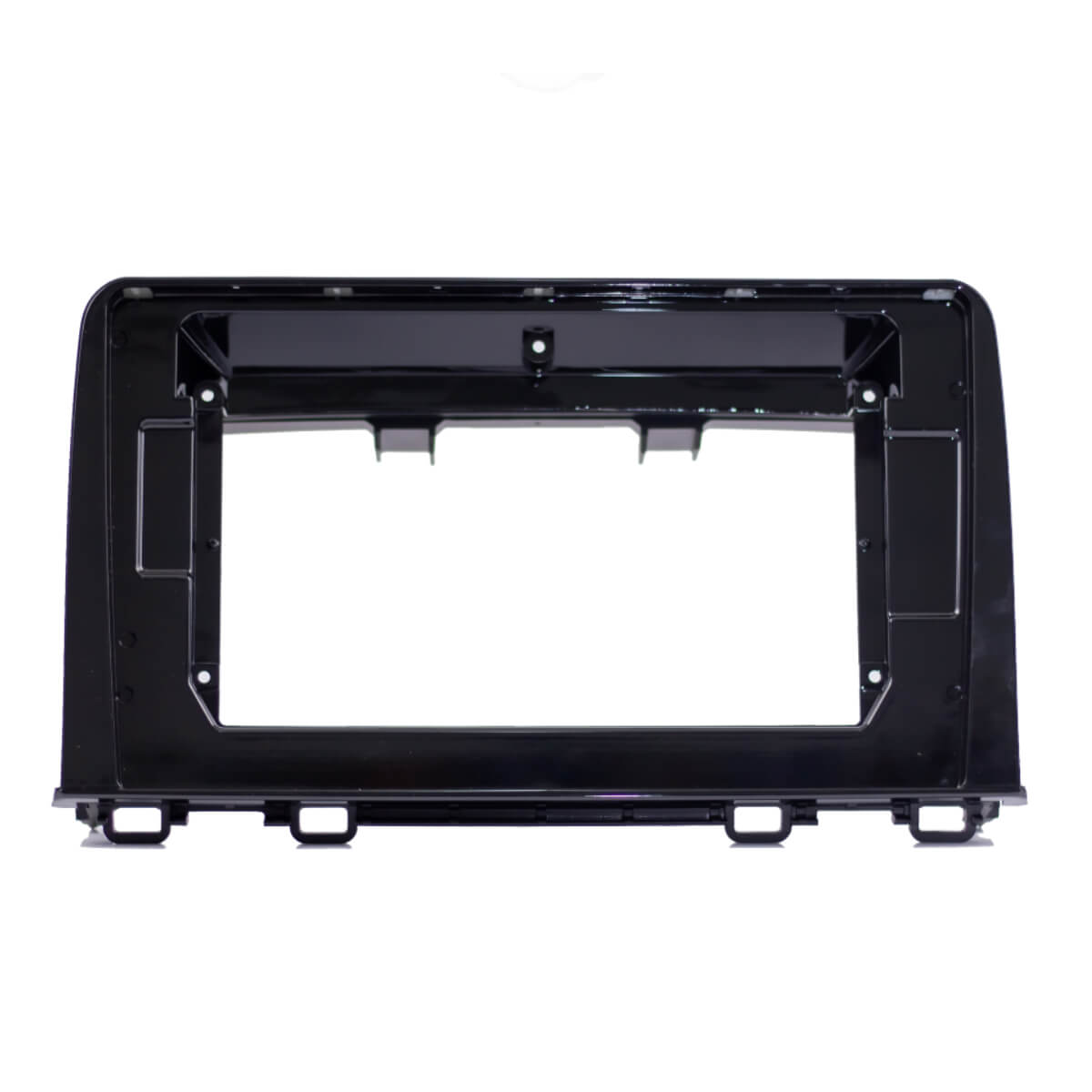 Moldura 10 Polegadas Black Piano Com Acabamento Prata CRV 2017/2018/2019/2020 Expex - EPX10HO006