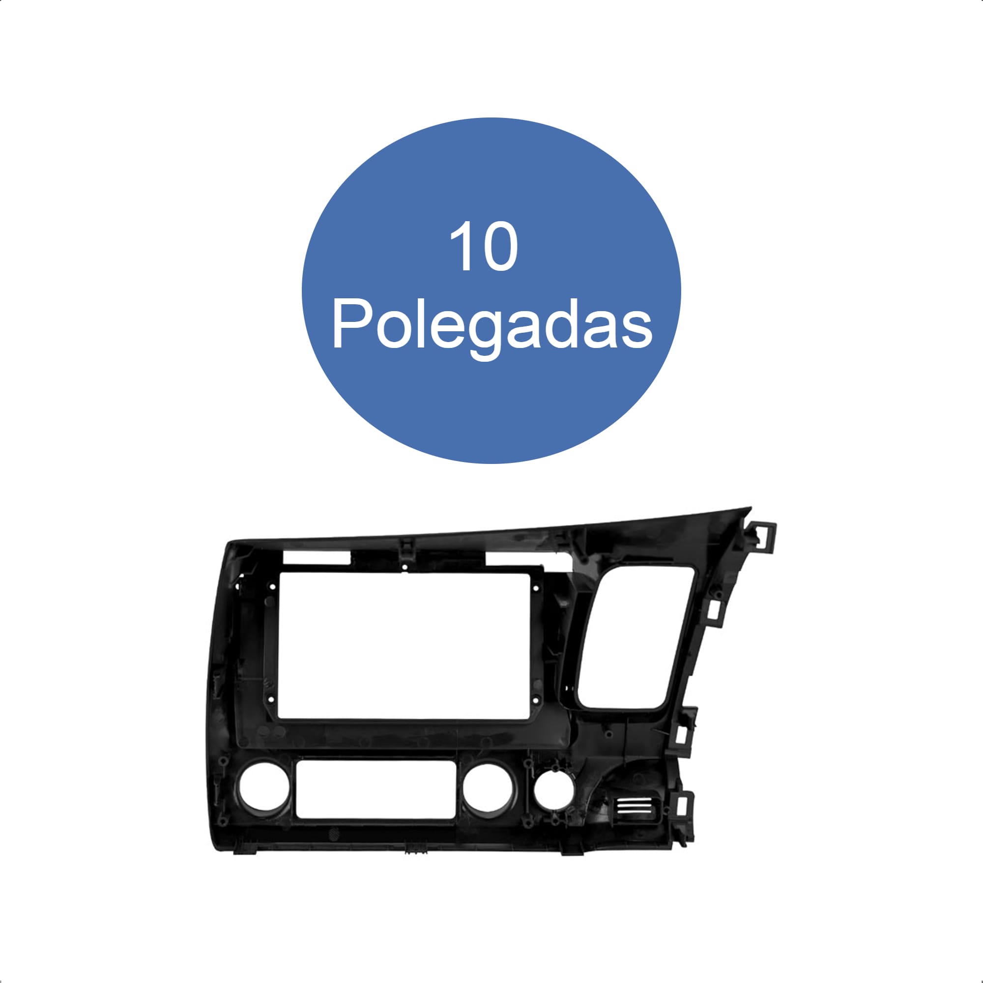 Moldura 10 Polegadas Grafite New Civic 2007/2008/2009/2010/2011 Expex - EPX10HO005