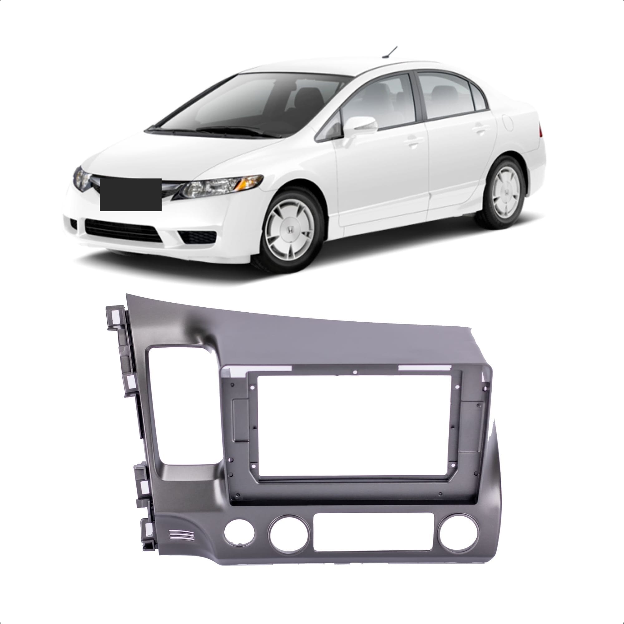 Moldura 10 Polegadas Grafite New Civic 2007/2008/2009/2010/2011 Expex - EPX10HO005