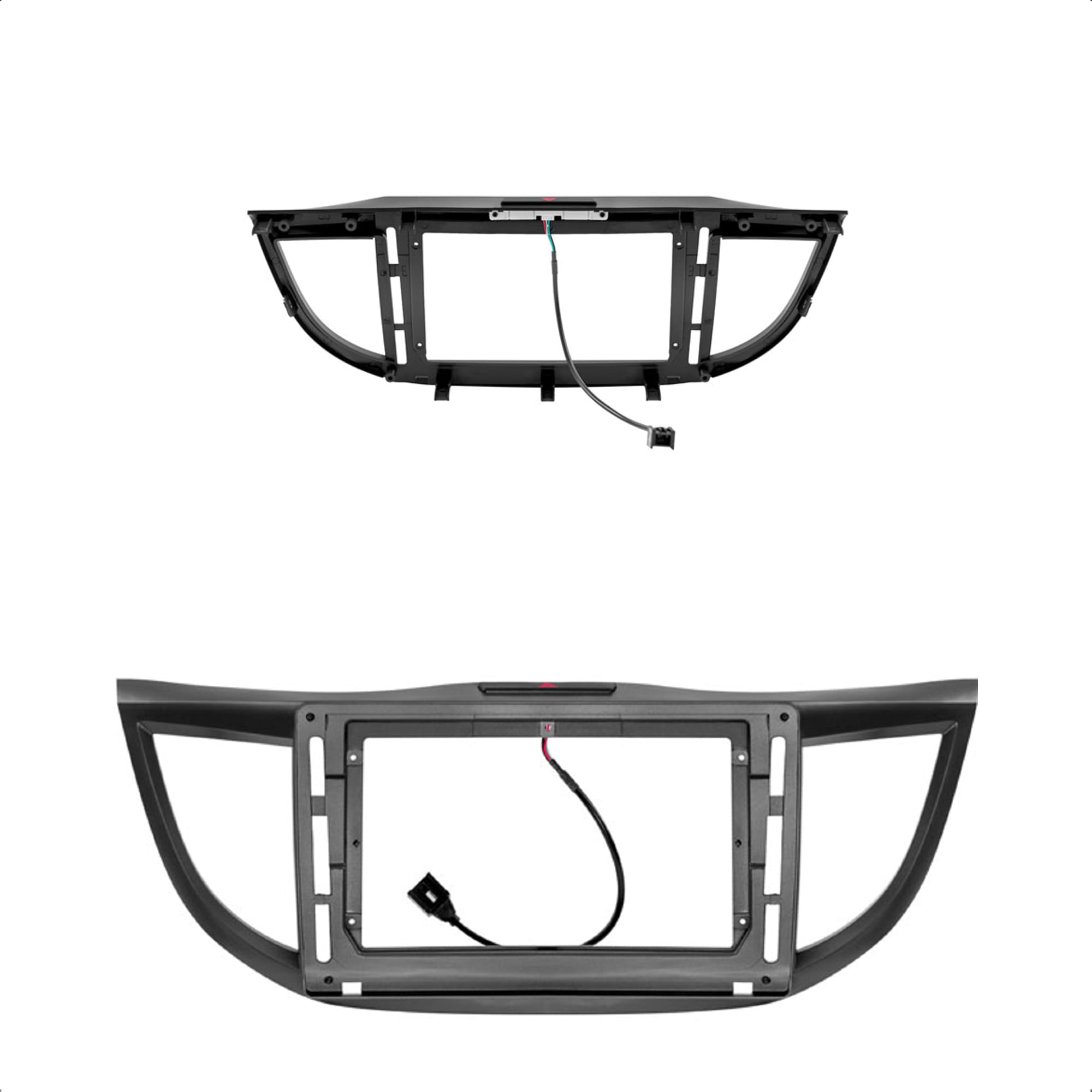 Moldura 10 Polegadas Grafite Com Suporte De Fixação CRV 2012-2016 Expex - EPX10HO003