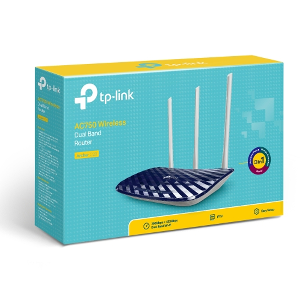 Roteador Archer C20W Dual Band Wireless AC750 TP-Link