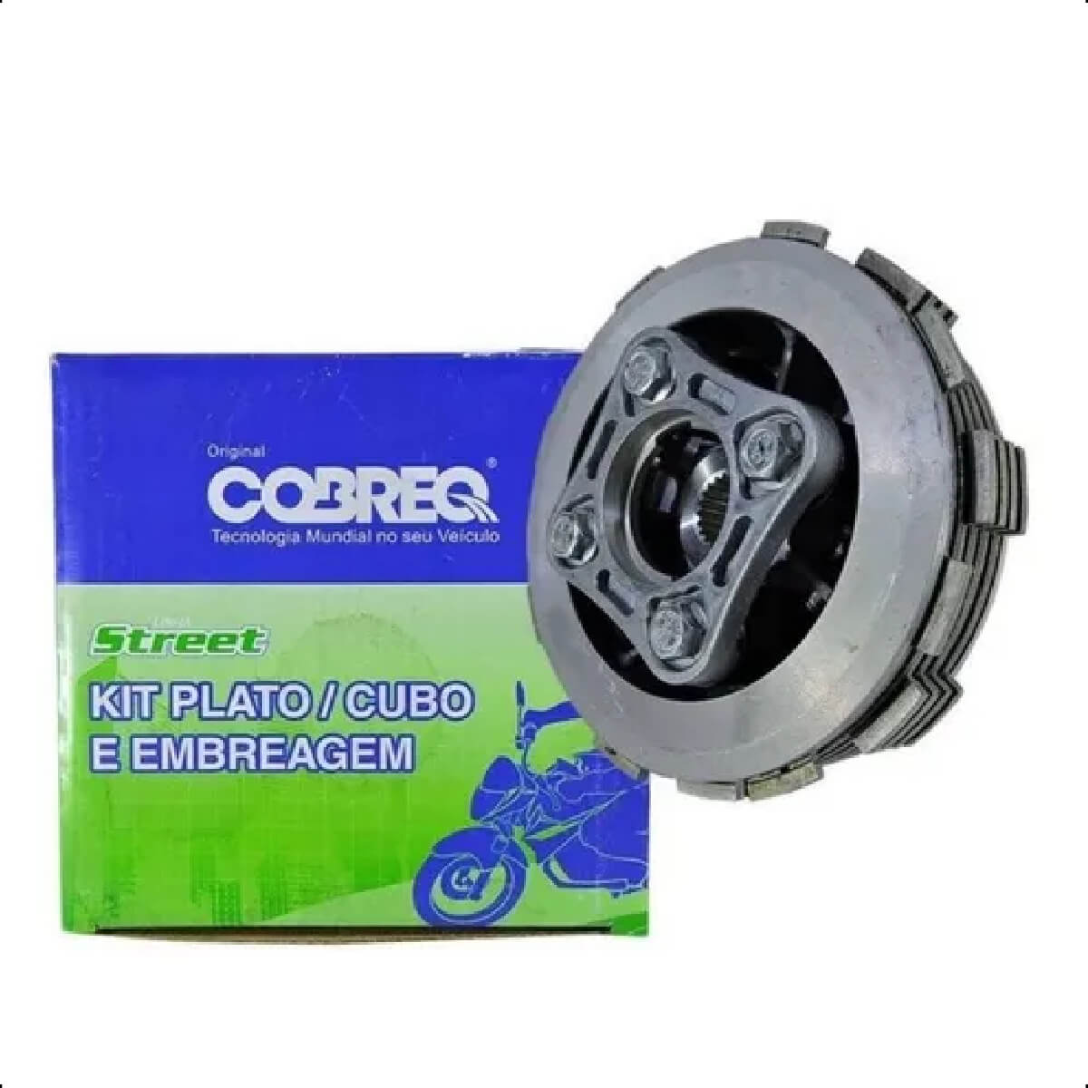 Kit Embreagem Moto Honda Fan 2009 em Diante CG 150 Titan 2008 em Diante Cobreq 0002KE