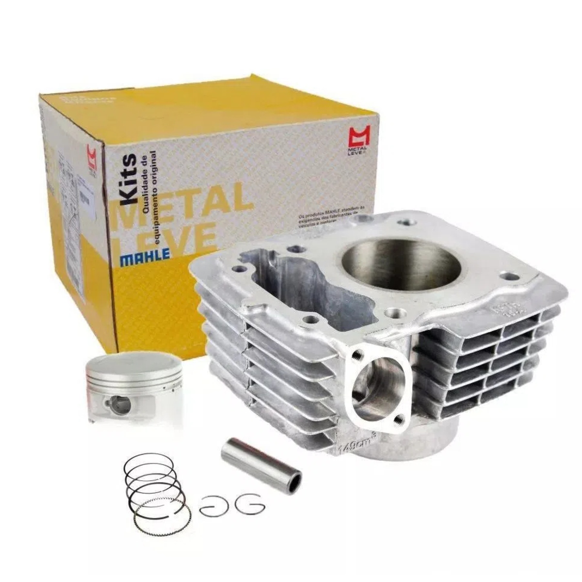 Kit Motor Cilindro Honda CG Fan 125 (09-15) / NXR Bros 125 2013 Metal Leve K9350