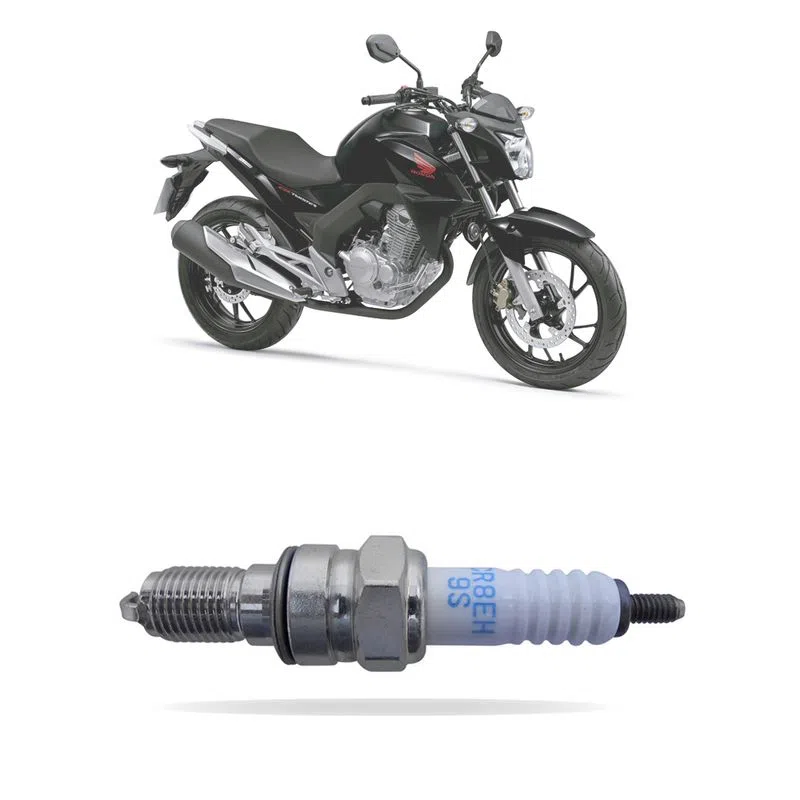 Vela Ignição CBX 250 TWISTER / XR250 TORNADO / CRUISER / DAELIM / CB 500 / BIS 110i NGK - CR8EH9S