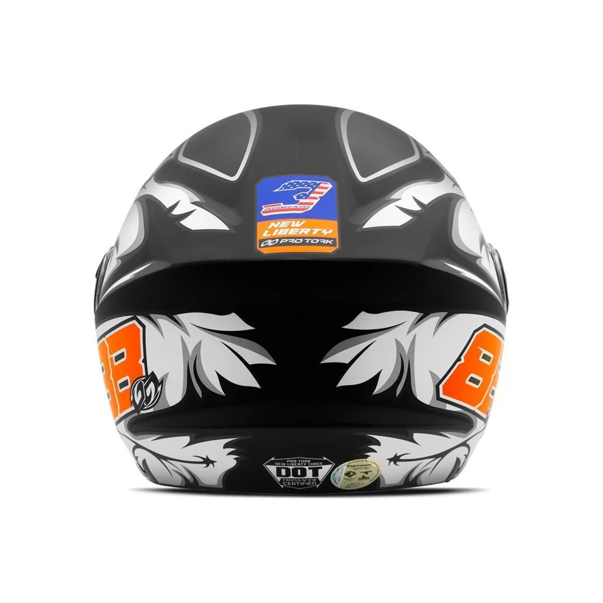 Capacete New Liberty Three GP 88 Preto Fosco Tam. 56 CAP-757PT Pro Tork
