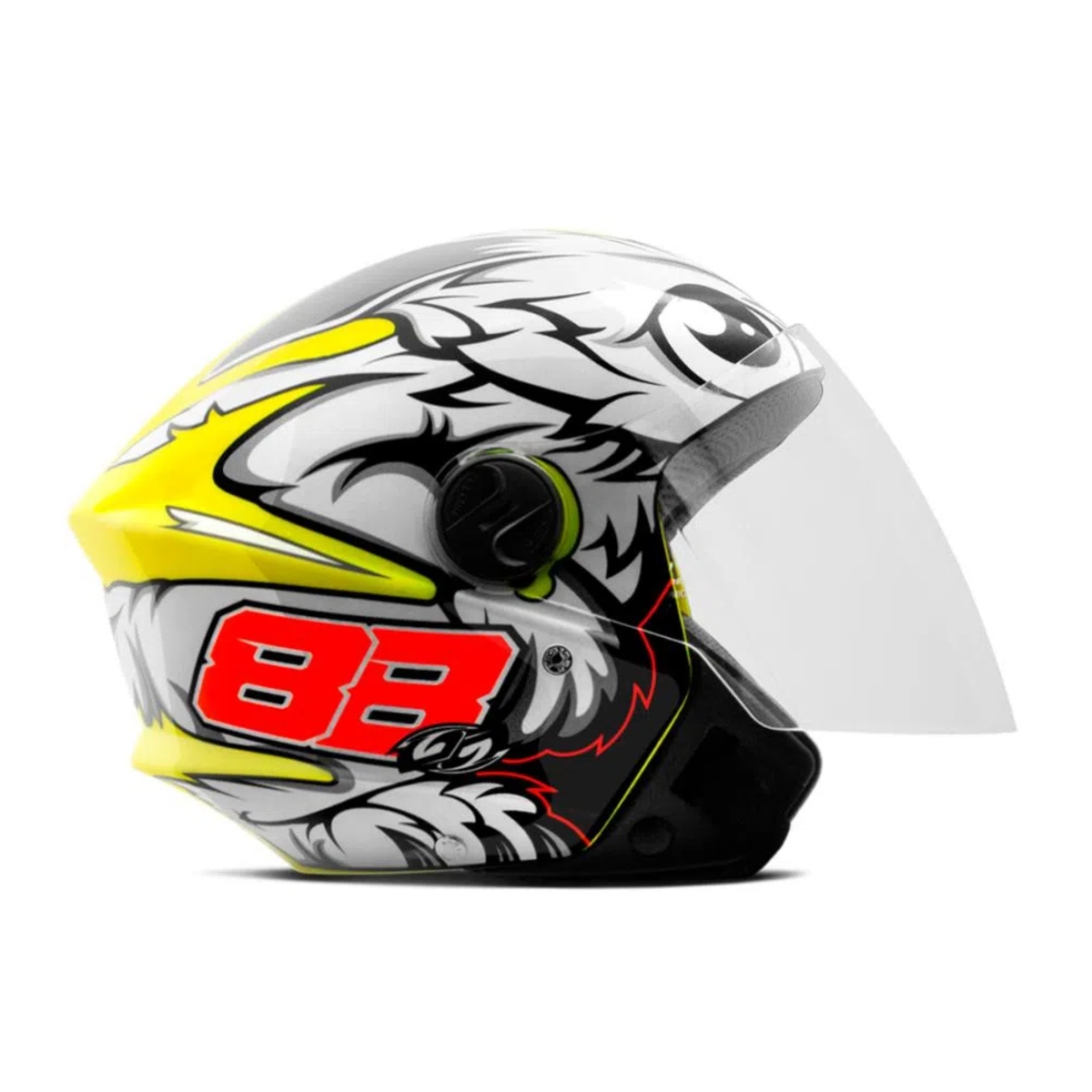 Capacete New Liberty Three GP 88 Amarelo Fosco Tam. 58 CAP-758AM Pro Tork