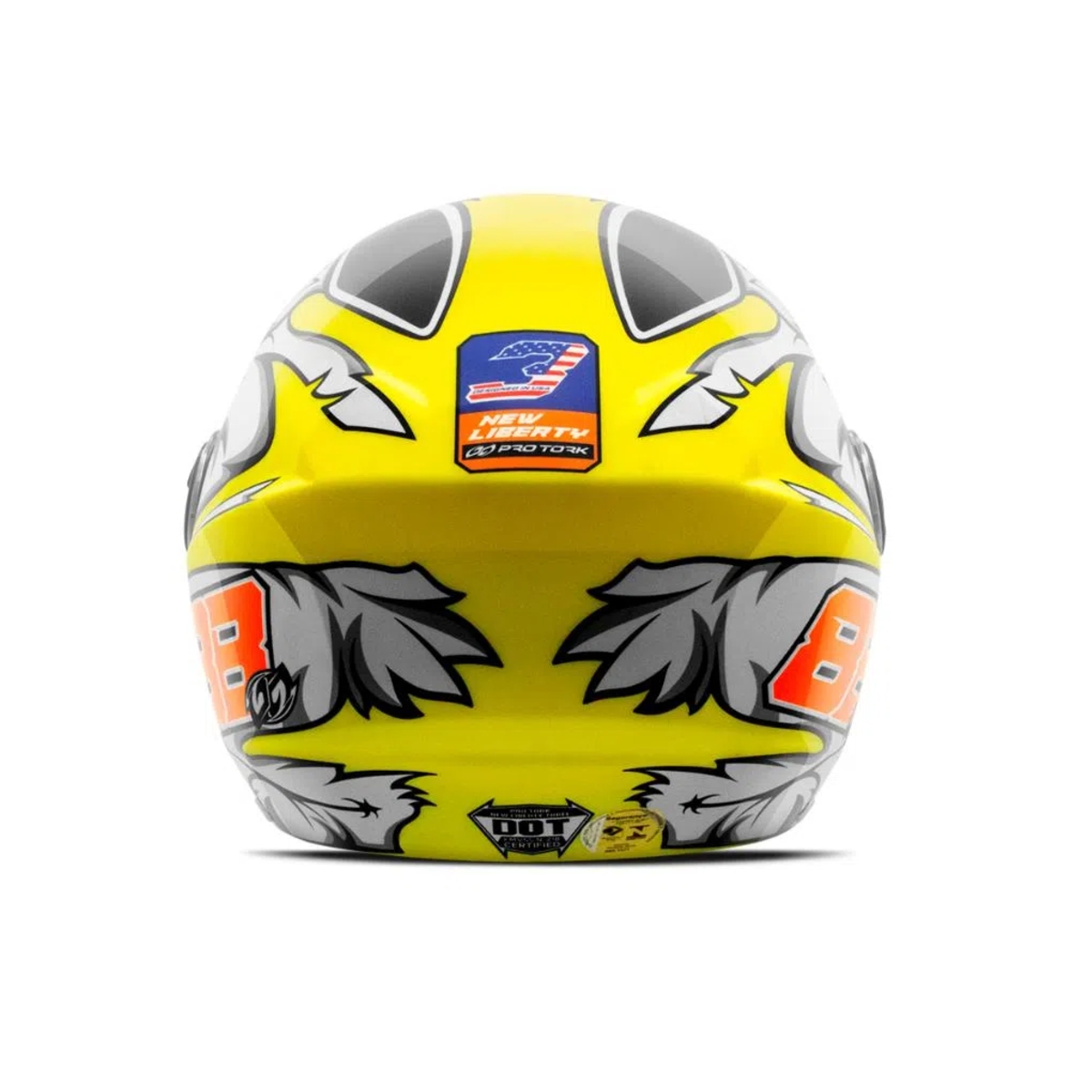 Capacete New Liberty Three GP 88 Amarelo Fosco Tam. 58 CAP-758AM Pro Tork