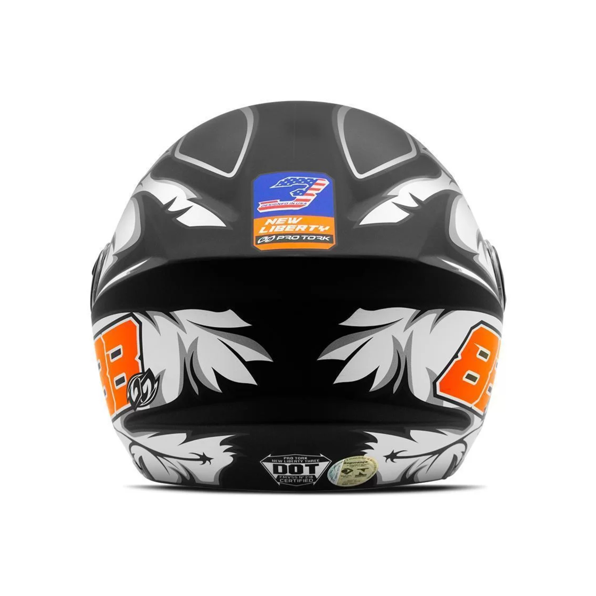 Capacete New Liberty Three GP 88 Preto Fosco Tam. 60 CAP-759PT Pro Tork