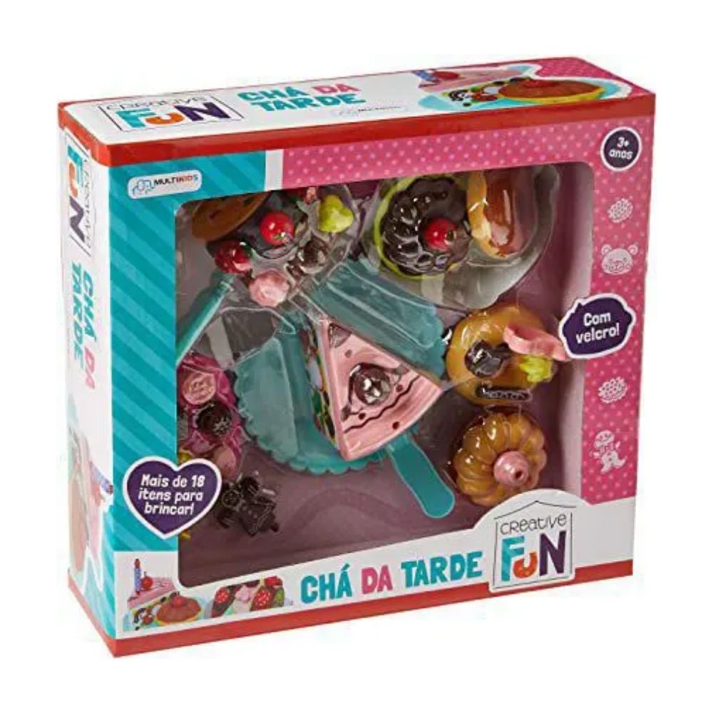Brinquedo de Alimentos Creative Fun Chá da Tarde Com Acessórios Decorativos Multikids - BR642