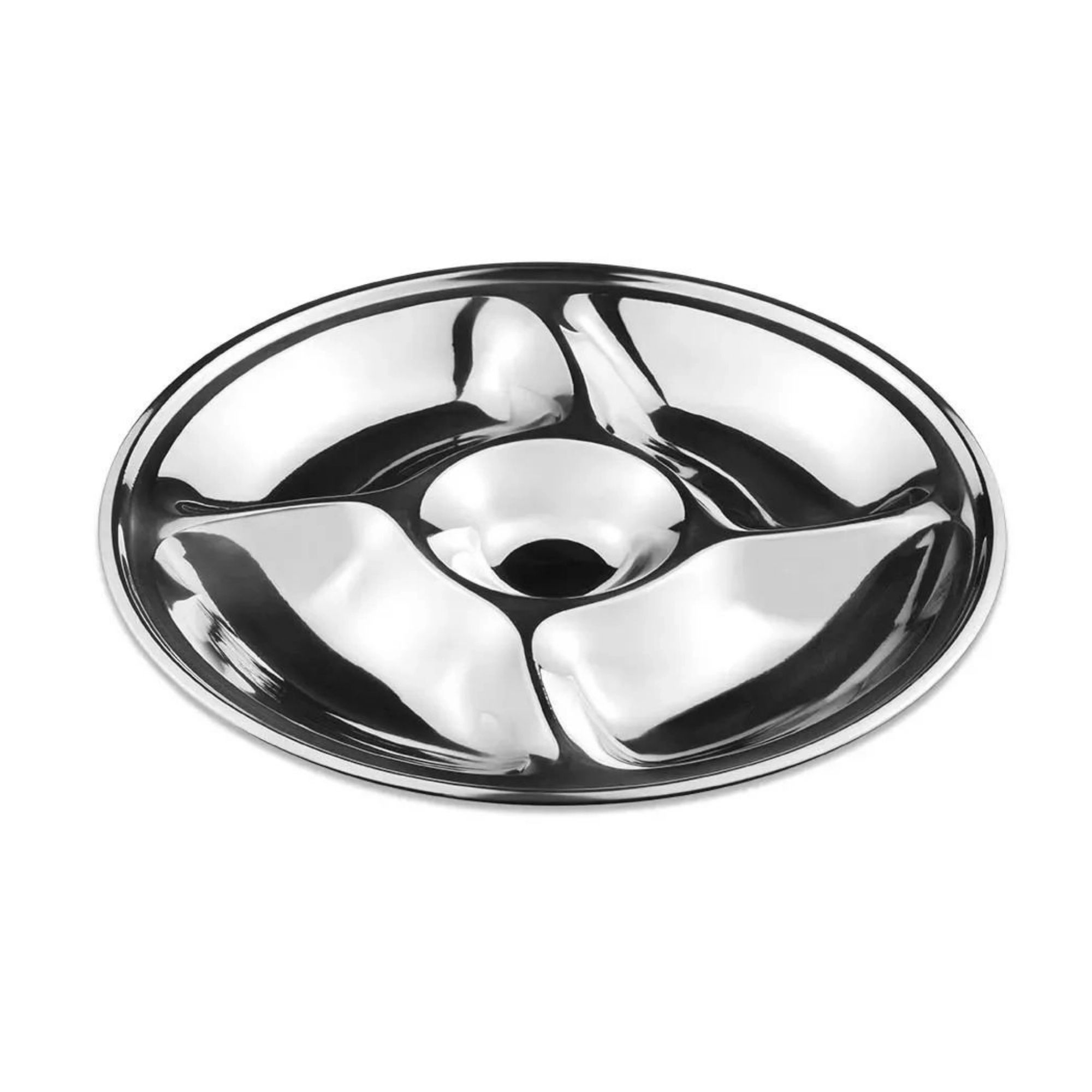 Petisqueira Em Aço Inox 36cm Com 5 Divisões UP Home Multilaser - UD027