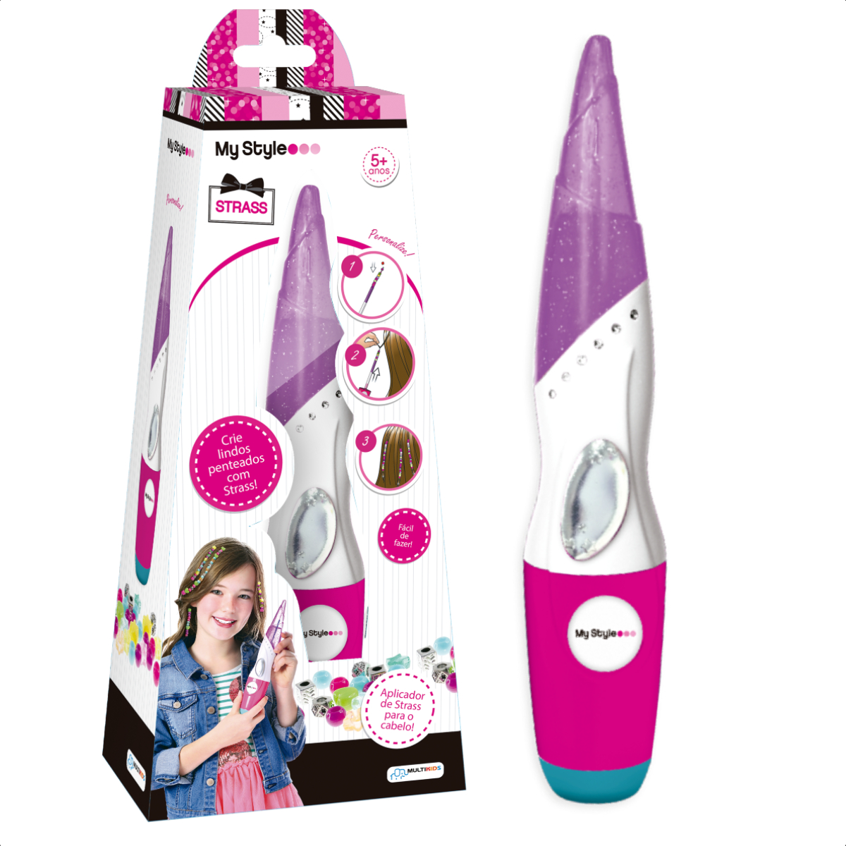 My Style Aplicador de Strass Rosa Multikids - BR1115