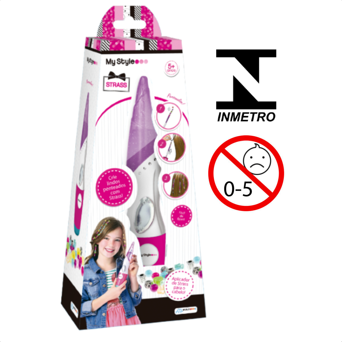 My Style Aplicador de Strass Rosa Multikids - BR1115