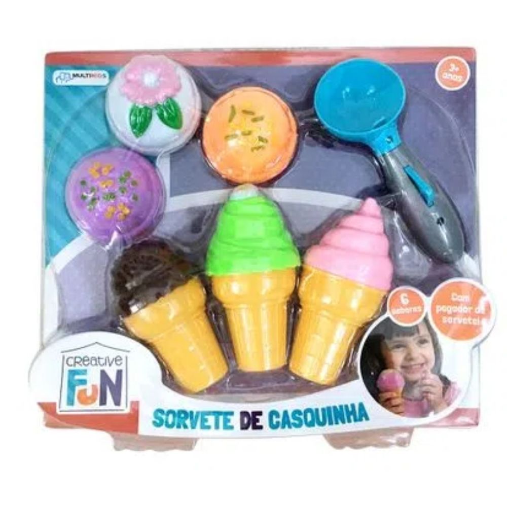 Creative Fun Sorvete de Casquinha Multikids - BR651