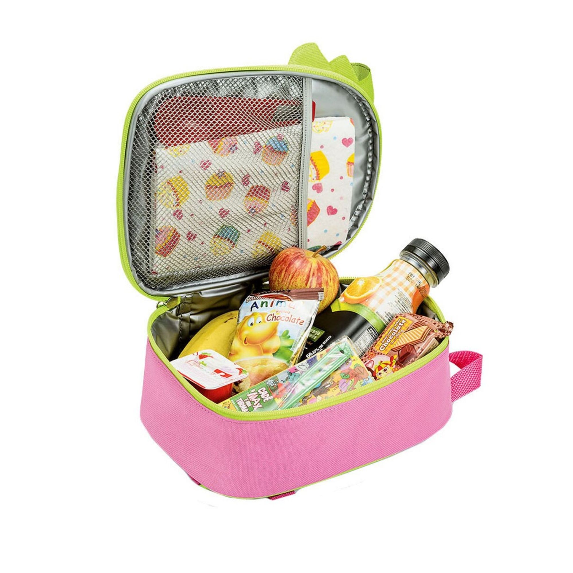 Lancheira Para Passeio Gato Rosa E Verde Multikids Baby - BB271