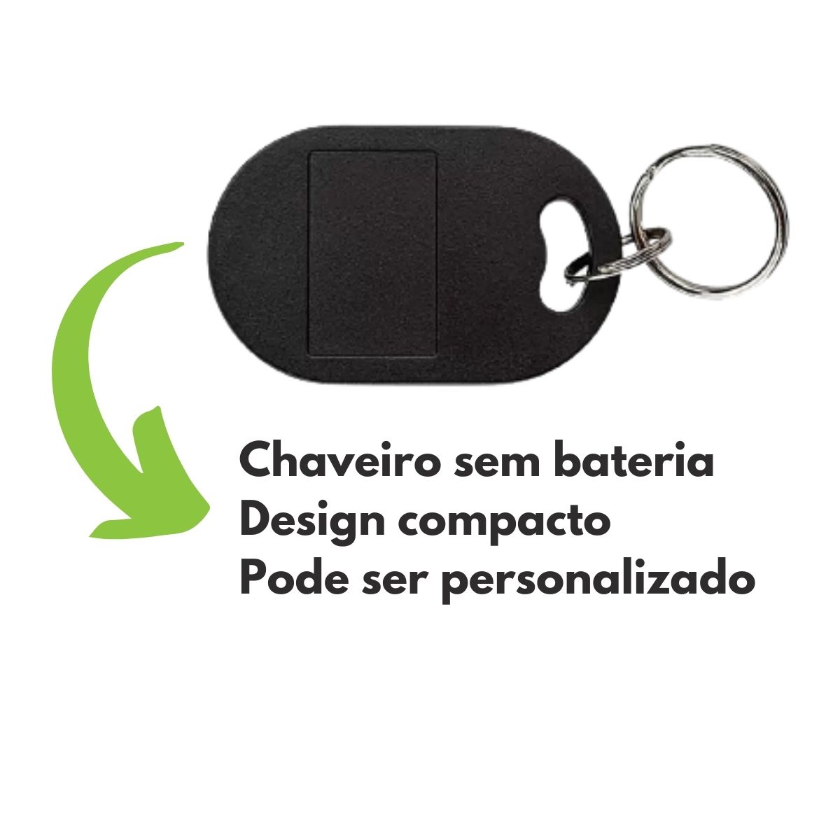 Kit 50 Chaveiros de Proximidade RFID 13,56MHz Mifare Compacto S/ Bateria Giga GSKEYCX