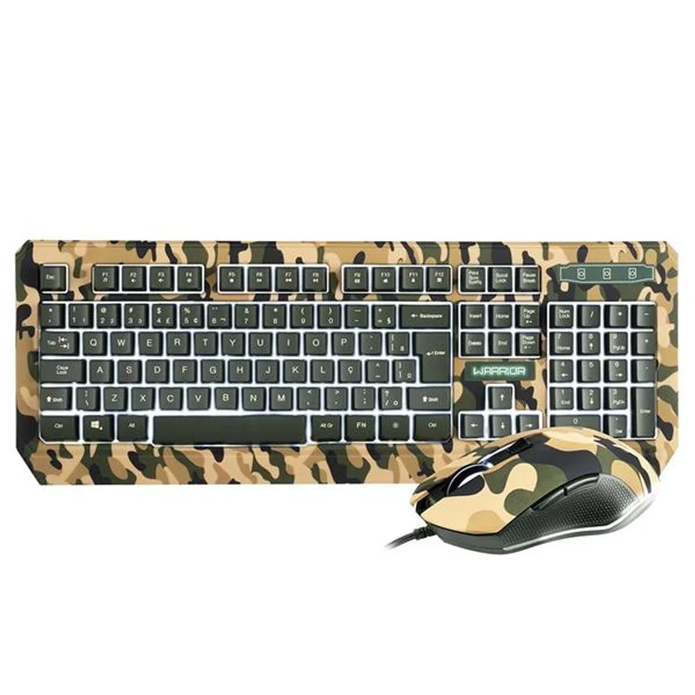 Kit Teclado e Mouse Gamer Warrior Kyler - TC249