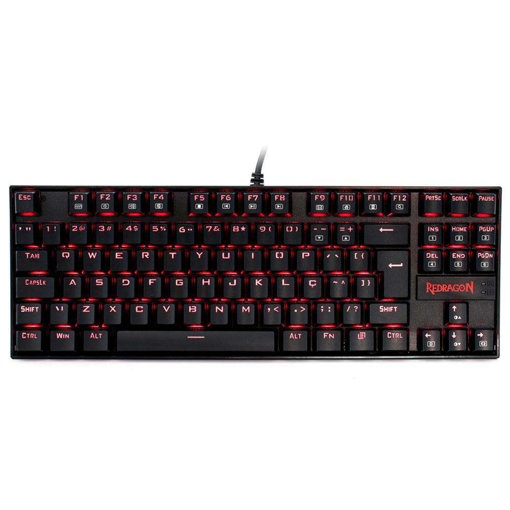Teclado Gamer Mecânico Redragon Kumara Switch Outemu Red ABNT2 - K552