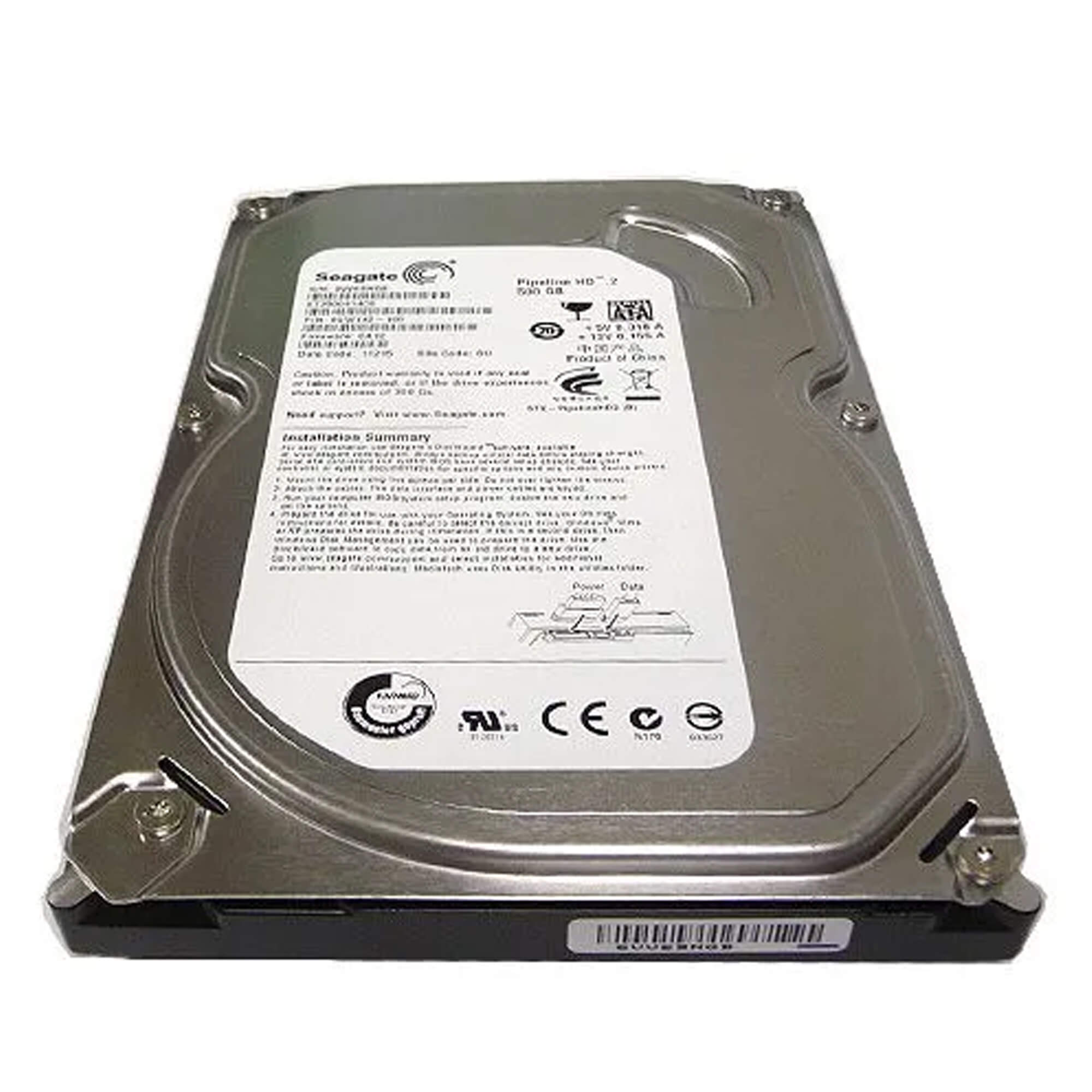 Hd 500GB Sata2 500gb Seagate 5900rpm Cache 16mb Pipeline - (Remanufaturado)