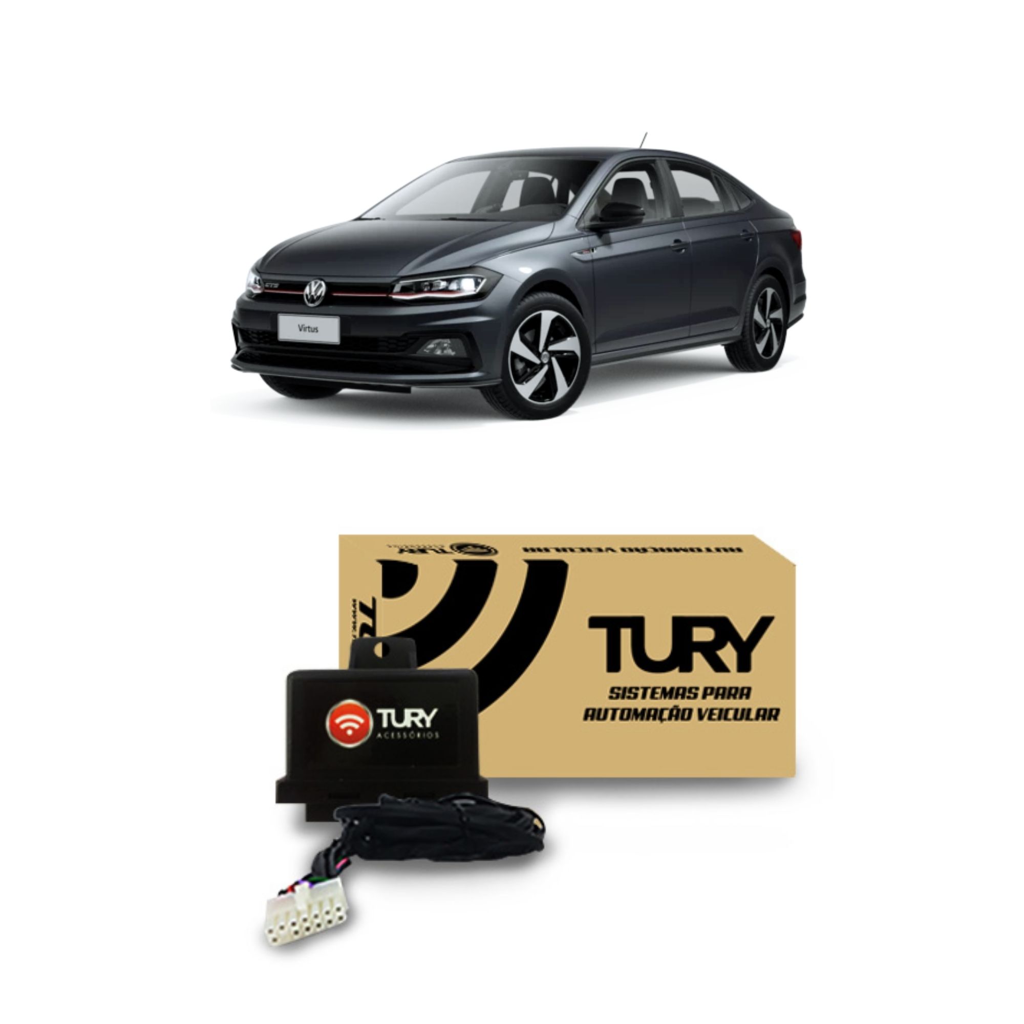 Módulo Automotivo de Proteção Elétrica para Engates/Reboques com Chicote Dedicado Tury CONNECT 1 CK