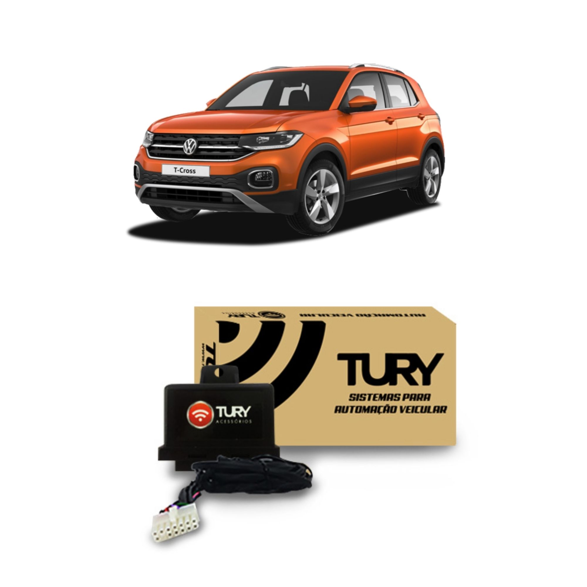 Módulo Automotivo de Proteção Elétrica para Engates/Reboques com Chicote Dedicado Tury CONNECT 1 CK
