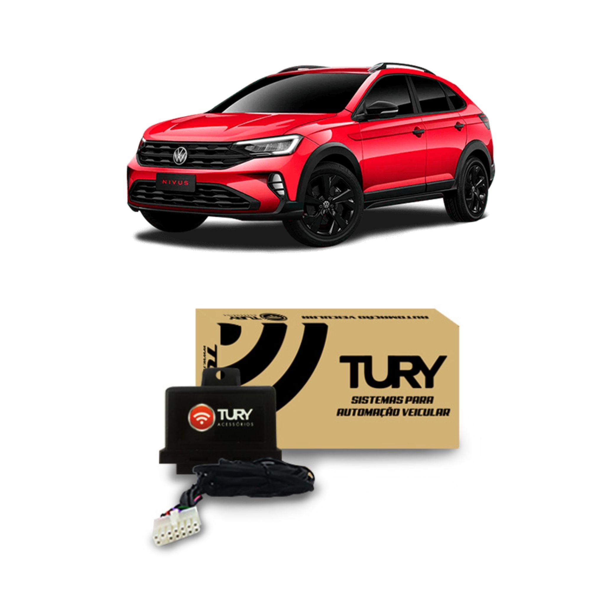 Módulo Automotivo de Proteção Elétrica para Engates/Reboques com Chicote Dedicado Tury CONNECT 1 CK