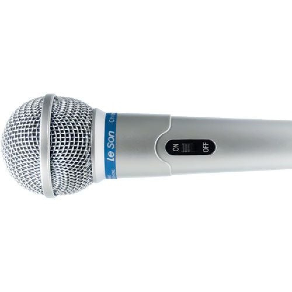 Microfone com Fio Prata Profissional MC-200 P10 - Leson 2AM00200S
