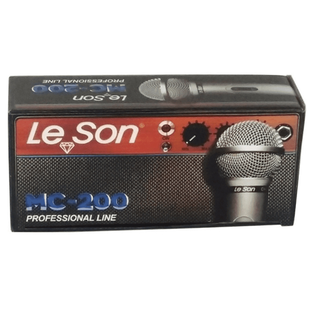 Microfone com Fio Prata Profissional MC-200 P10 - Leson 2AM00200S