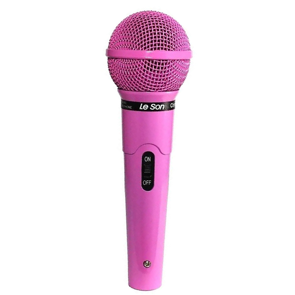 Microfone com Fio Rosa Profissional MC-200 P10 - Leson 2AM00200R