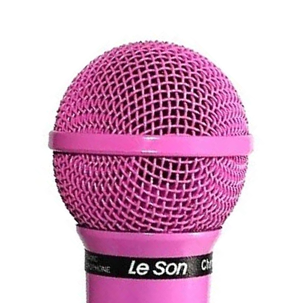 Microfone com Fio Rosa Profissional MC-200 P10 - Leson 2AM00200R