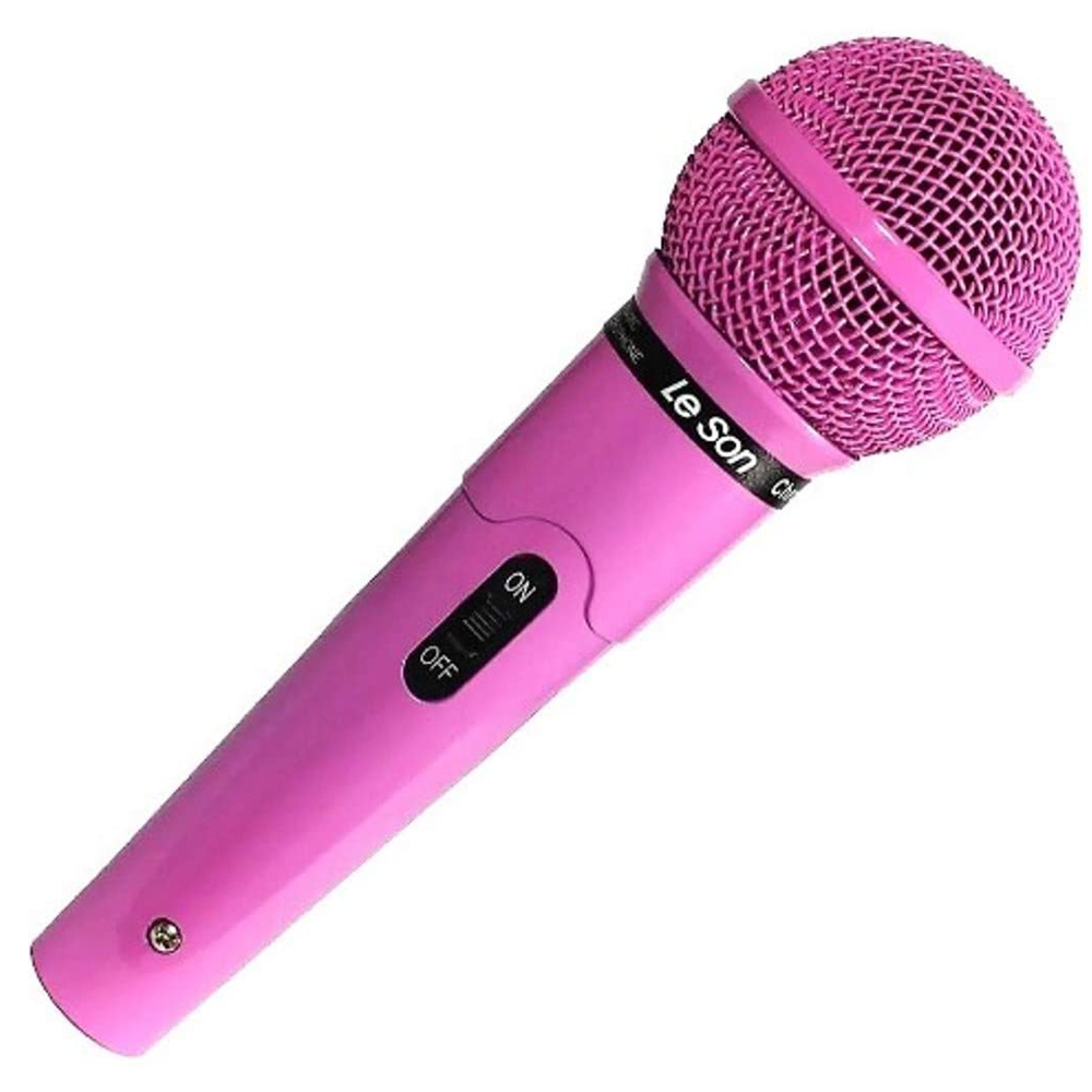 Microfone com Fio Rosa Profissional MC-200 P10 - Leson 2AM00200R