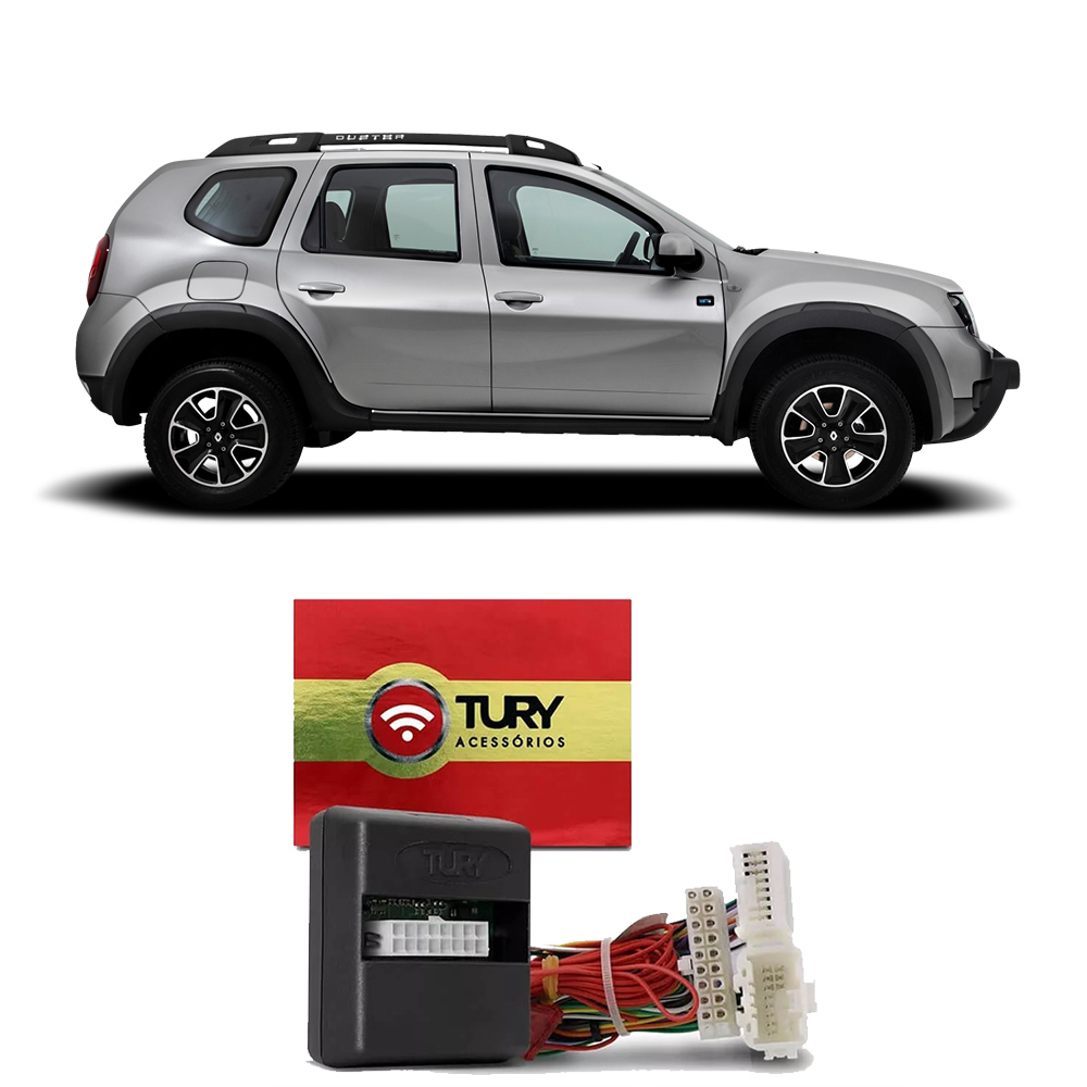 Módulo Alarme Automotivo Para Renault Duster e Captur Dedicado Keyless Tury - COMFORT1.1L