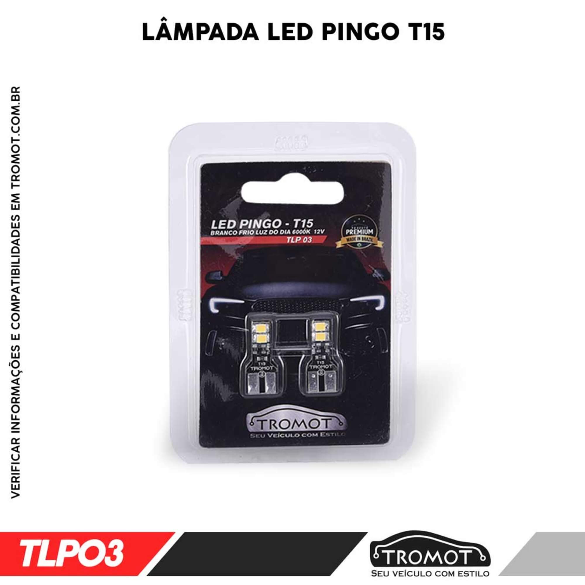 Kit Iluminação Led T-Cross 2019 em diante LUZ DE CORTESIA/PORTA-MALAS/PORTA-LUVAS Tromot TKL-TCRO