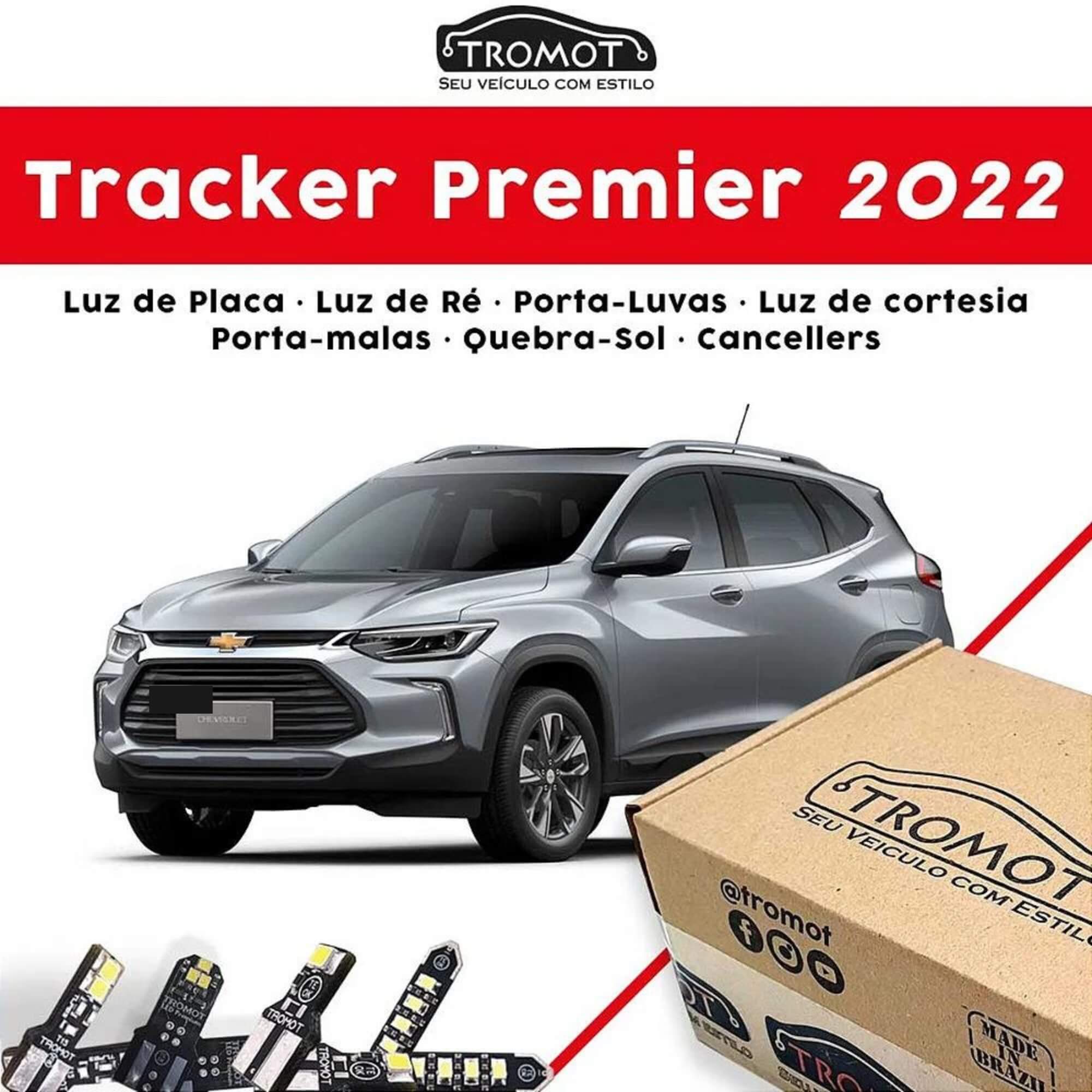Kit Iluminação Led TRACKER LT-LTZ 2020 -LUZ DE PLACA/LUZ DE RE/LUZ DE CORTESIA Tromot TKL-TRK20L