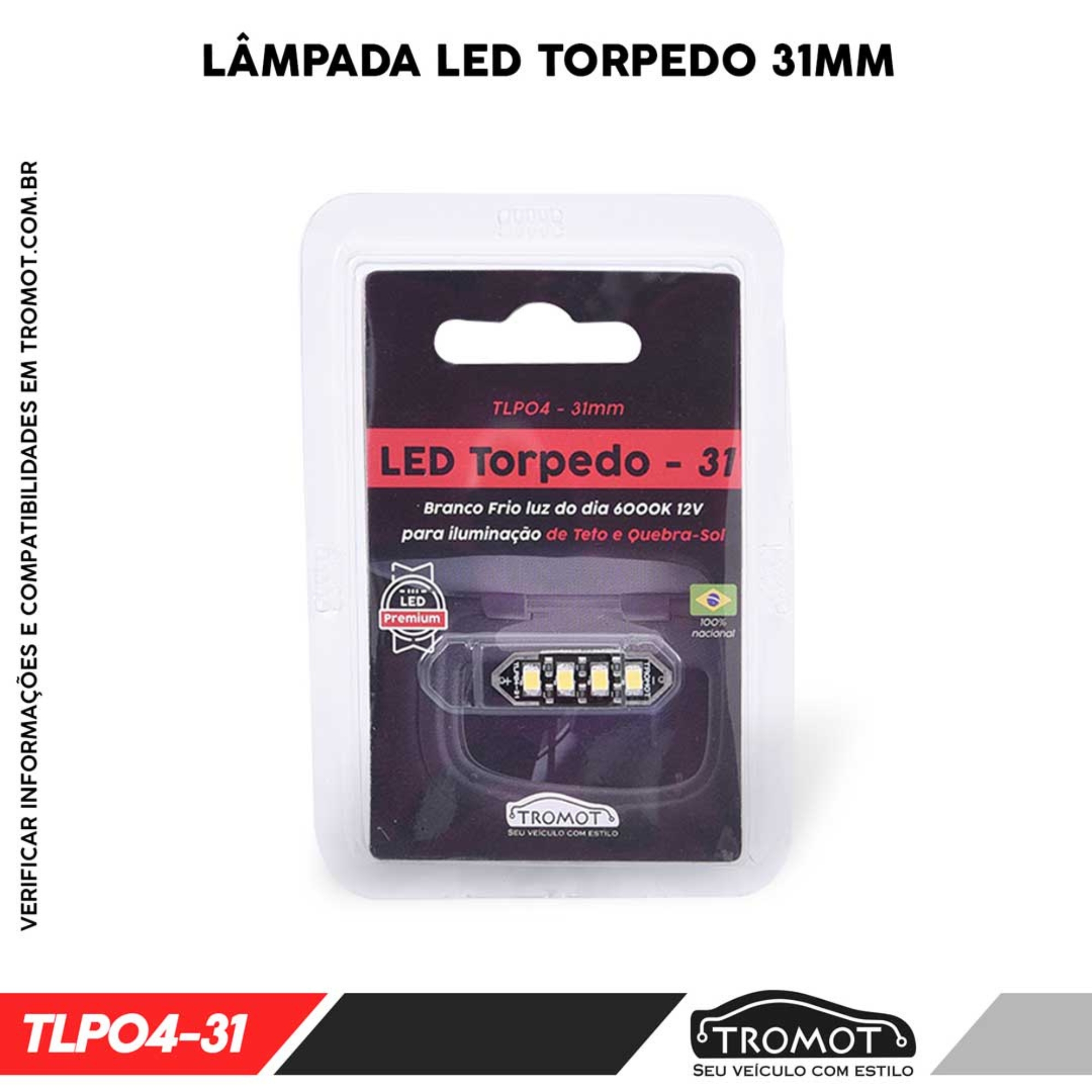 Kit Iluminação LED HRV/Civic/City/WRV 2020 Placa Ré Cortesia Porta Malas - Tromot TKL-HND20