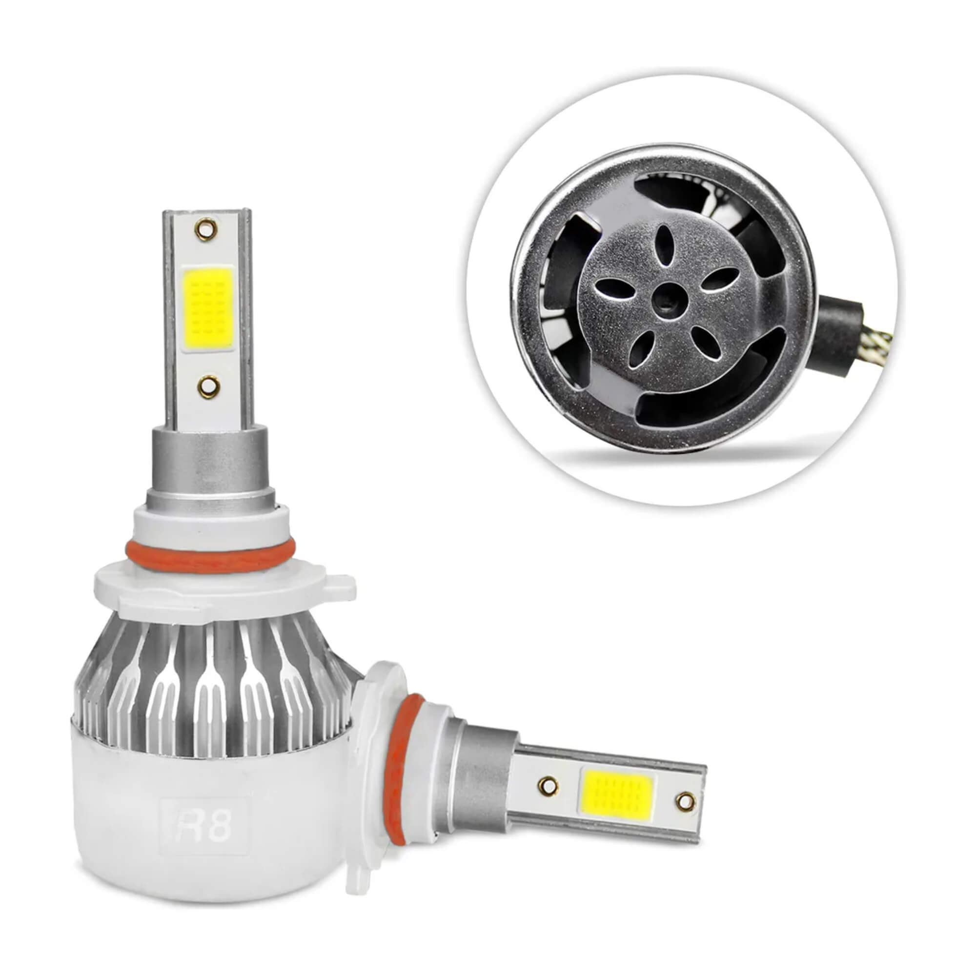 Kit Lâmpada de Led HB4 6500k R8 3000 Lumens 50W JR8 - JH0R8HB4